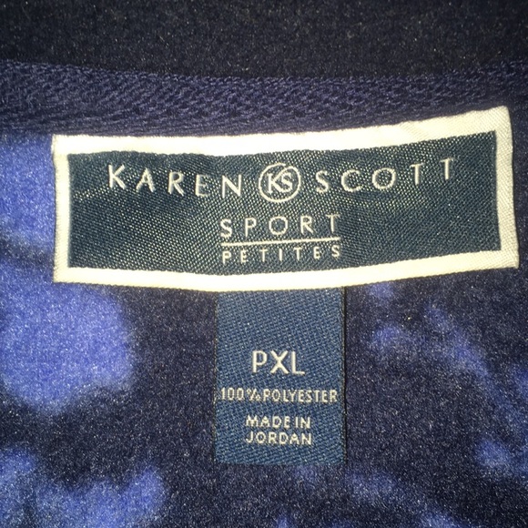 Blue and black floral pattern jacket - Picture 2 of 2
